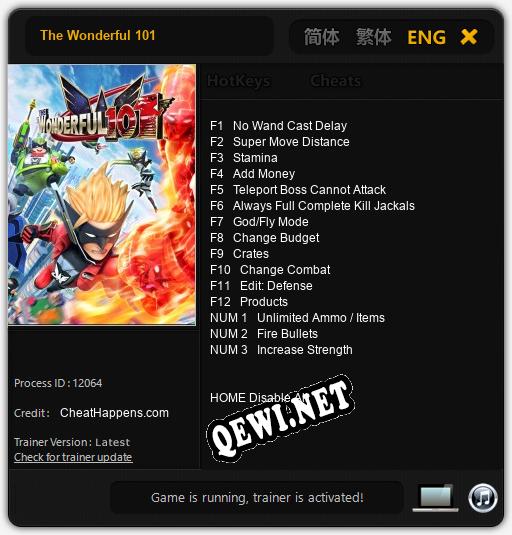 The Wonderful 101: Трейнер +15 [v1.6]