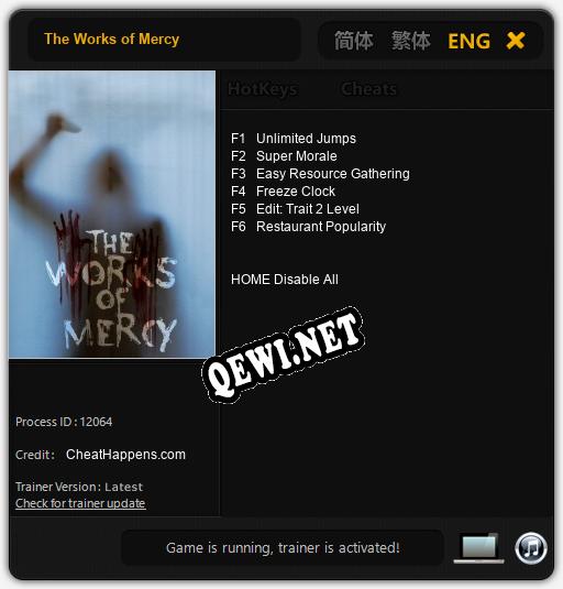 The Works of Mercy: Читы, Трейнер +6 [CheatHappens.com]