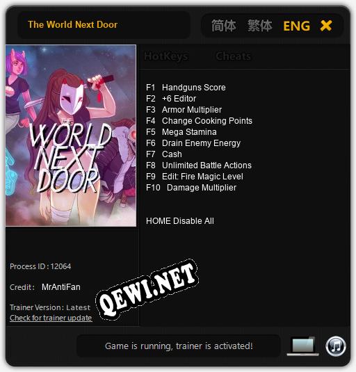Трейнер для The World Next Door [v1.0.7]