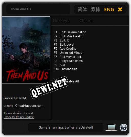 Them and Us: Читы, Трейнер +10 [CheatHappens.com]