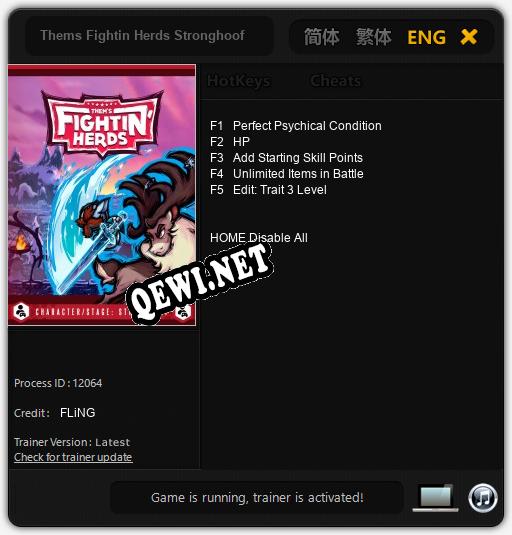 Трейнер для Thems Fightin Herds Stronghoof [v1.0.4]