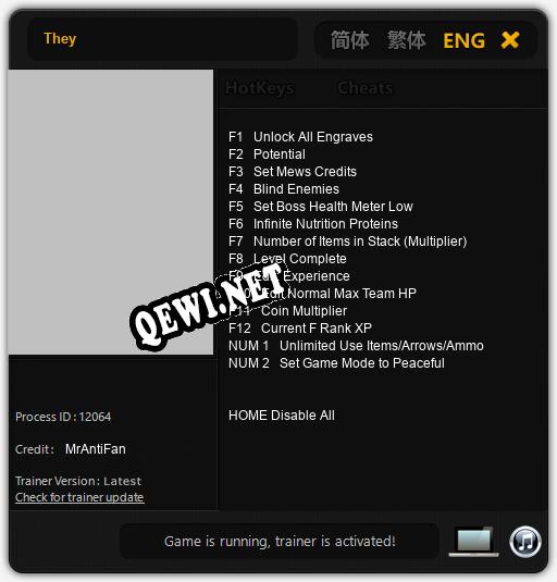 They: ТРЕЙНЕР И ЧИТЫ (V1.0.3)