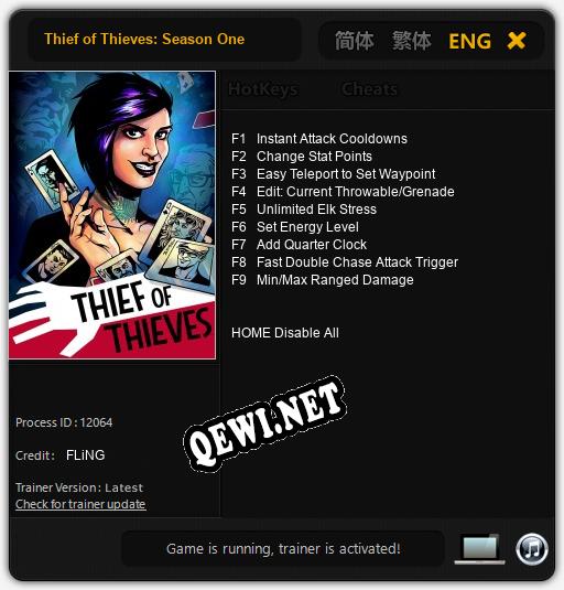Thief of Thieves: Season One: ТРЕЙНЕР И ЧИТЫ (V1.0.31)