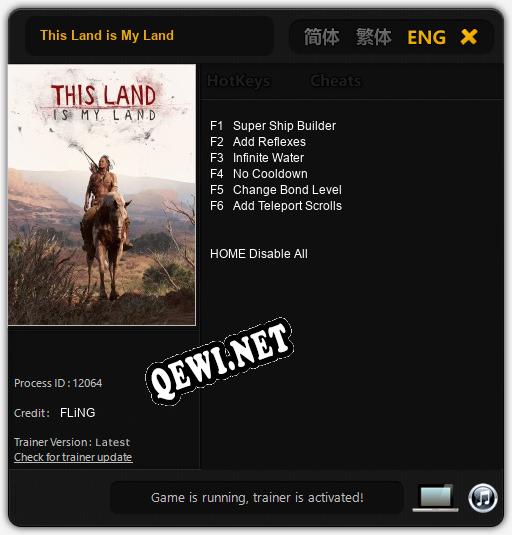 This Land is My Land: Трейнер +6 [v1.4]