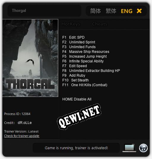 Thorgal: Читы, Трейнер +11 [dR.oLLe]