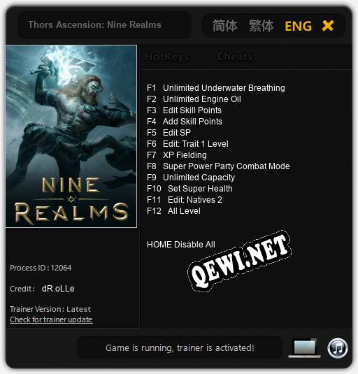 Thors Ascension: Nine Realms: Читы, Трейнер +12 [dR.oLLe]