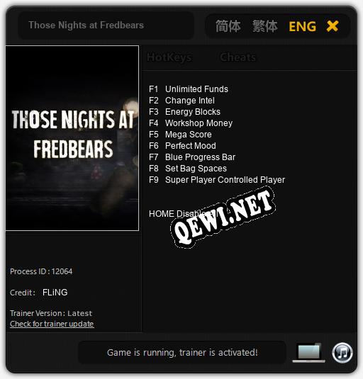 Those Nights at Fredbears: Читы, Трейнер +9 [FLiNG]