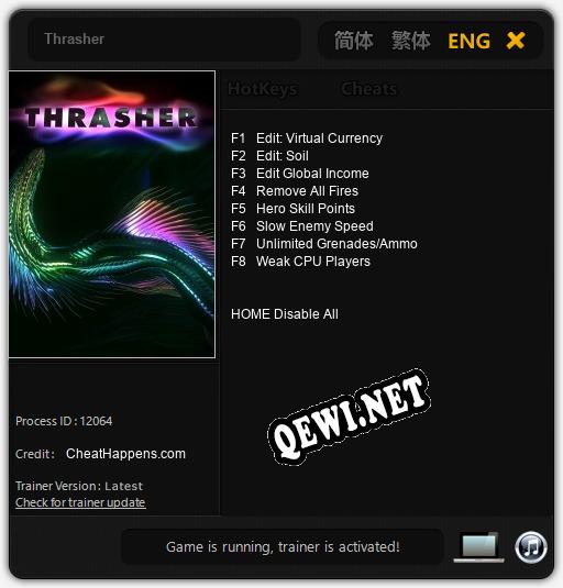 Thrasher: ТРЕЙНЕР И ЧИТЫ (V1.0.42)