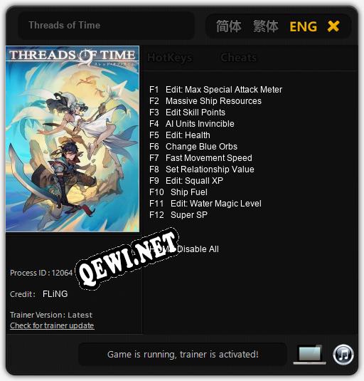 Threads of Time: Трейнер +12 [v1.7]