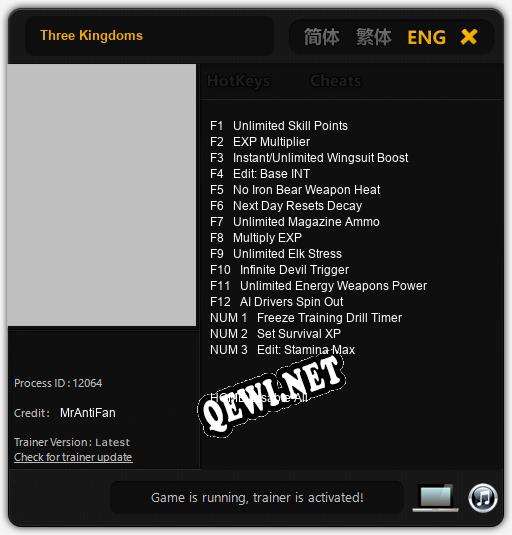 Three Kingdoms: Трейнер +15 [v1.4]