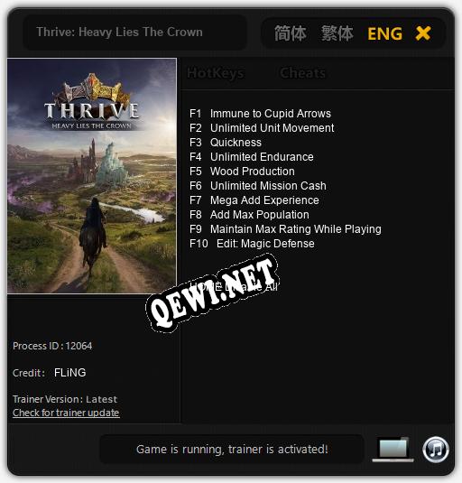 Thrive: Heavy Lies The Crown: Читы, Трейнер +10 [FLiNG]