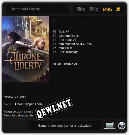 Throne and Liberty: Читы, Трейнер +6 [CheatHappens.com]