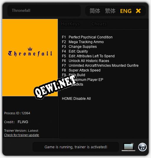 Thronefall: Трейнер +11 [v1.8]