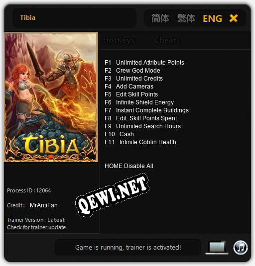 Tibia: ТРЕЙНЕР И ЧИТЫ (V1.0.44)