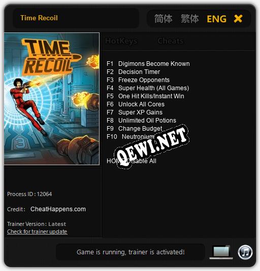 Time Recoil: Трейнер +10 [v1.7]