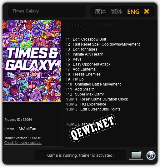 Times Galaxy: Трейнер +15 [v1.8]