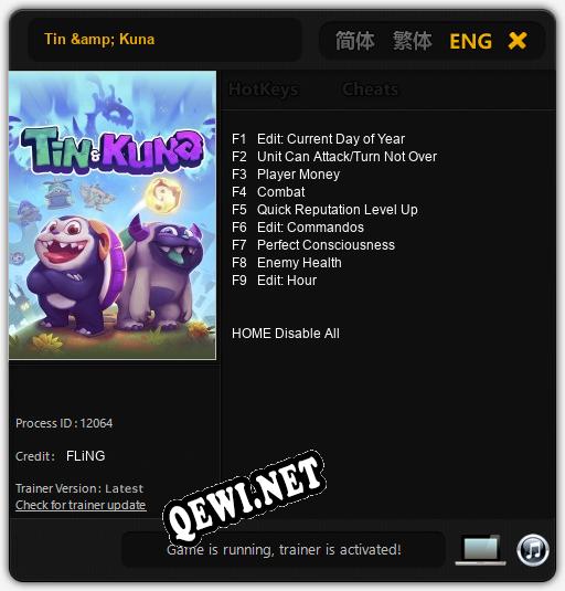 Tin & Kuna: Читы, Трейнер +9 [FLiNG]