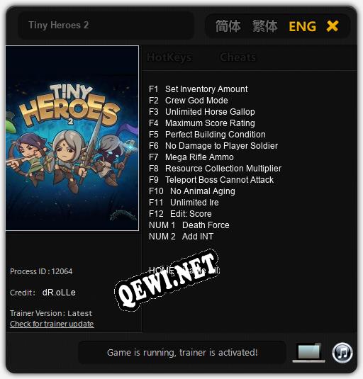 Tiny Heroes 2: Трейнер +14 [v1.3]