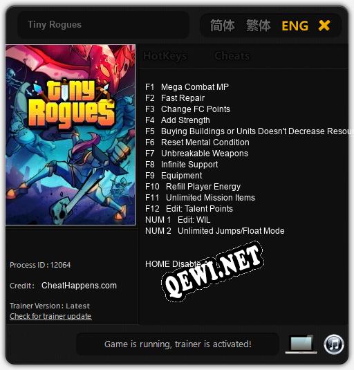Tiny Rogues: Трейнер +14 [v1.6]