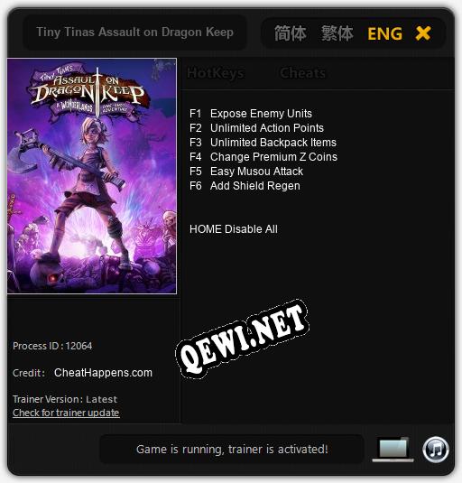 Tiny Tinas Assault on Dragon Keep: Читы, Трейнер +6 [CheatHappens.com]
