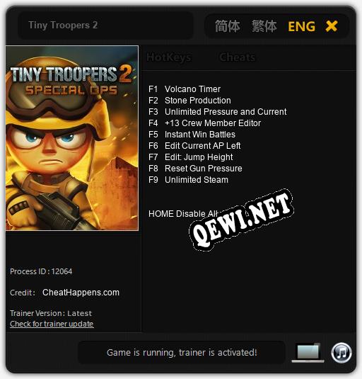 Трейнер для Tiny Troopers 2 [v1.0.9]