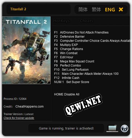 Titanfall 2: Трейнер +13 [v1.9]