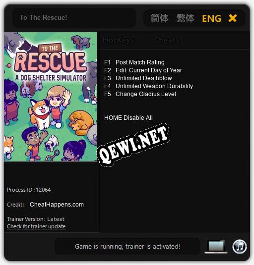To The Rescue!: Читы, Трейнер +5 [CheatHappens.com]