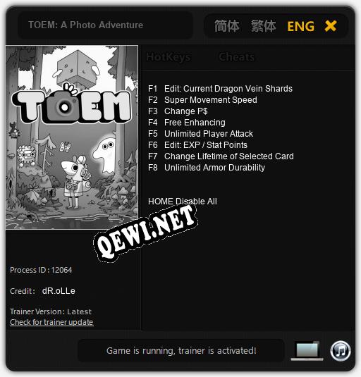 TOEM: A Photo Adventure: Читы, Трейнер +8 [dR.oLLe]