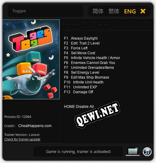 Togges: Читы, Трейнер +12 [CheatHappens.com]