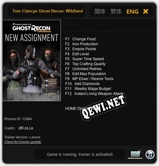 Tom Clancys Ghost Recon: Wildlands New Assignment: ТРЕЙНЕР И ЧИТЫ (V1.0.38)