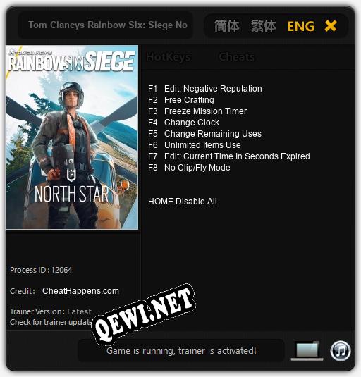 Tom Clancys Rainbow Six: Siege North Star: ТРЕЙНЕР И ЧИТЫ (V1.0.56)