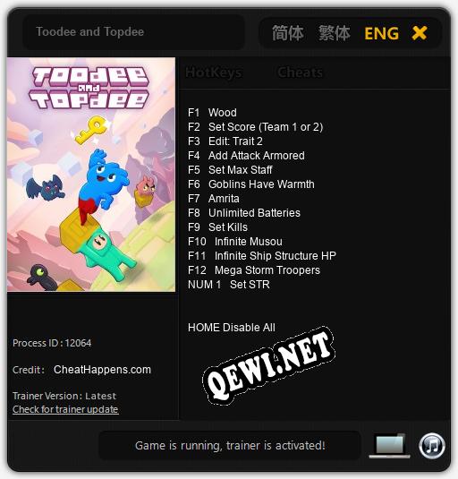 Toodee and Topdee: ТРЕЙНЕР И ЧИТЫ (V1.0.52)