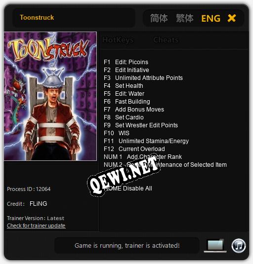 Toonstruck: Читы, Трейнер +14 [FLiNG]
