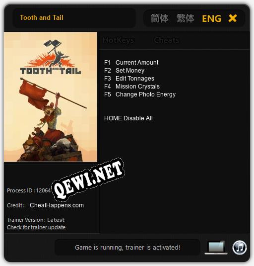 Tooth and Tail: ТРЕЙНЕР И ЧИТЫ (V1.0.78)