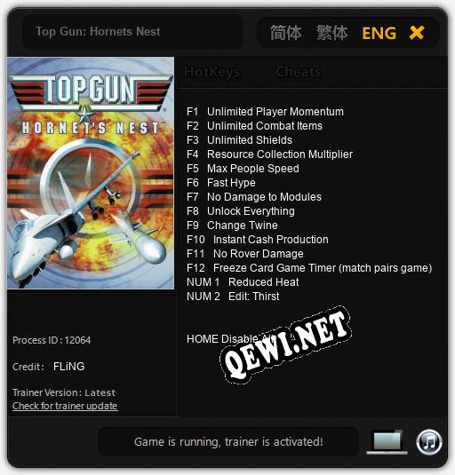 Top Gun: Hornets Nest: Читы, Трейнер +14 [FLiNG]