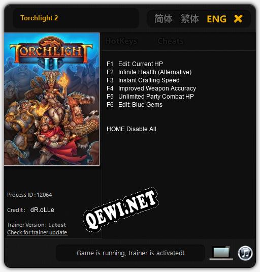 Torchlight 2: Читы, Трейнер +6 [dR.oLLe]