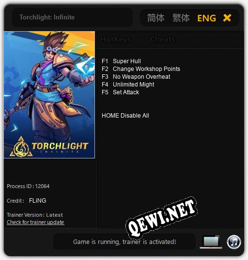 Torchlight: Infinite: ТРЕЙНЕР И ЧИТЫ (V1.0.76)