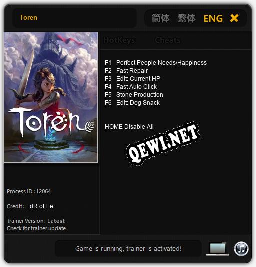 Toren: ТРЕЙНЕР И ЧИТЫ (V1.0.3)
