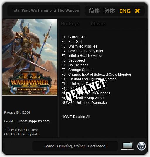 Total War: Warhammer 2 The Warden The Paunch: Трейнер +15 [v1.1]