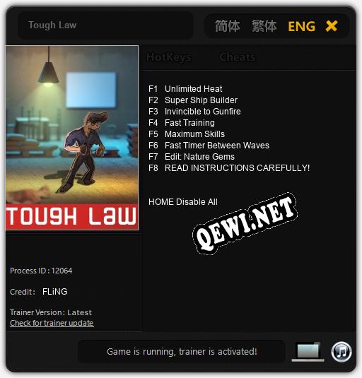 Tough Law: Читы, Трейнер +8 [FLiNG]