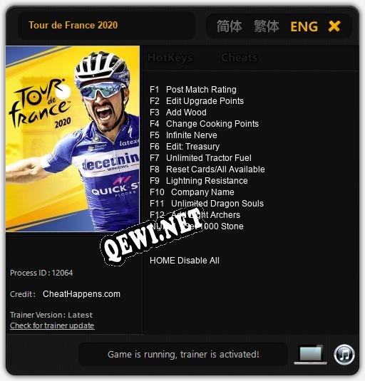 Tour de France 2020: Трейнер +13 [v1.3]