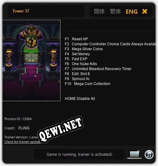 Tower 57: ТРЕЙНЕР И ЧИТЫ (V1.0.66)