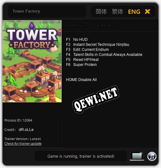 Tower Factory: ТРЕЙНЕР И ЧИТЫ (V1.0.39)