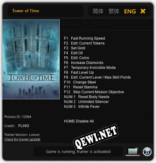 Tower of Time: Читы, Трейнер +15 [FLiNG]