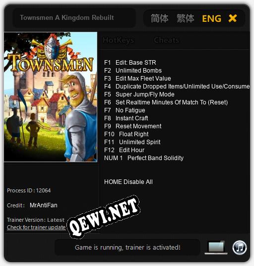 Townsmen A Kingdom Rebuilt: ТРЕЙНЕР И ЧИТЫ (V1.0.68)