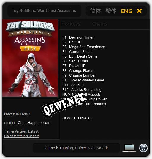 Toy Soldiers: War Chest Assassins Creed: Читы, Трейнер +15 [CheatHappens.com]