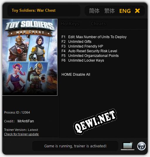 Toy Soldiers: War Chest: Читы, Трейнер +6 [MrAntiFan]
