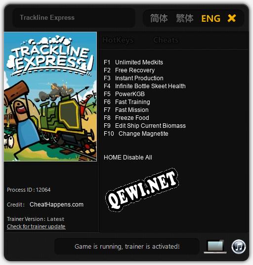 Trackline Express: Трейнер +10 [v1.7]