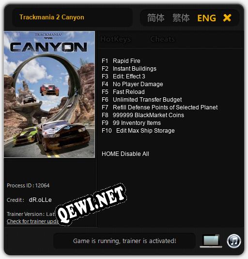 Trackmania 2 Canyon: ТРЕЙНЕР И ЧИТЫ (V1.0.59)