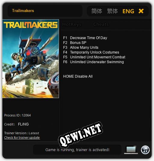 Trailmakers: Трейнер +6 [v1.5]